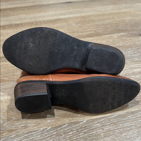 Franco Sarto Size 6M Tan Ankle Boots Western Style Leather Upper - Picture 12 of 15